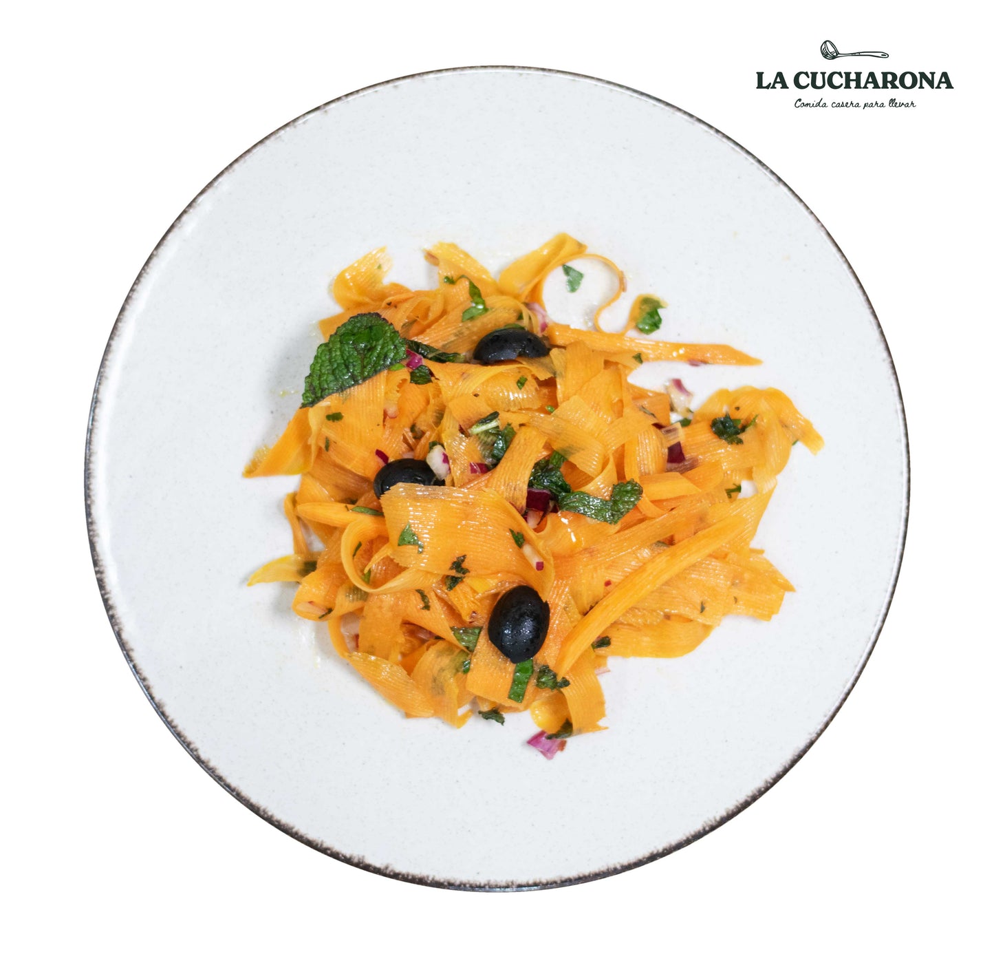 Ensalada de zanahoria, garbanzos, menta y cilantro - 250 gr