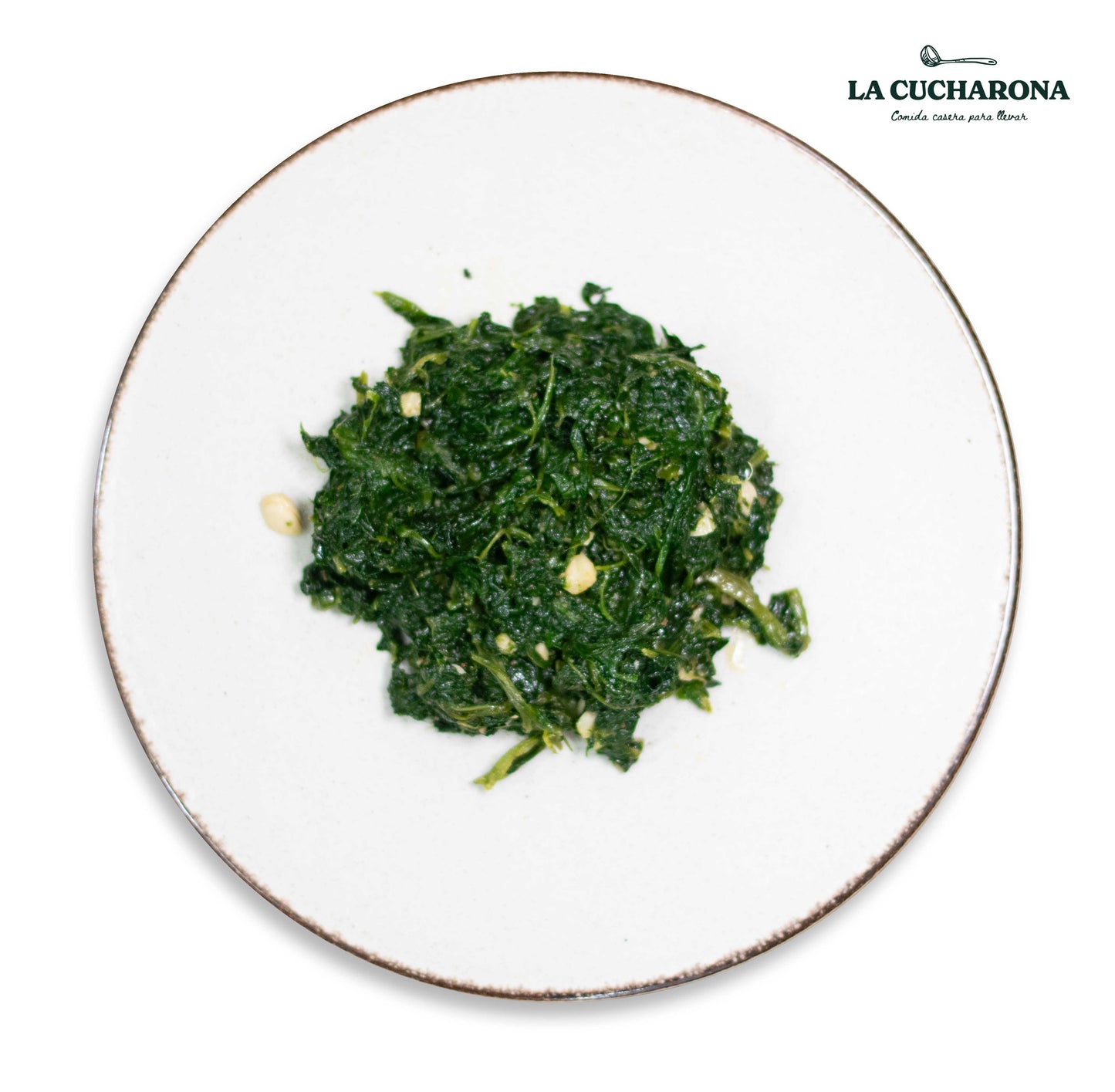 Espinacas rehogadas con pasas y piñones - 250 gr