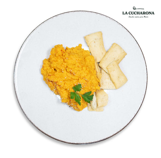 Hummus de garbanzos con crudités - 250 gr