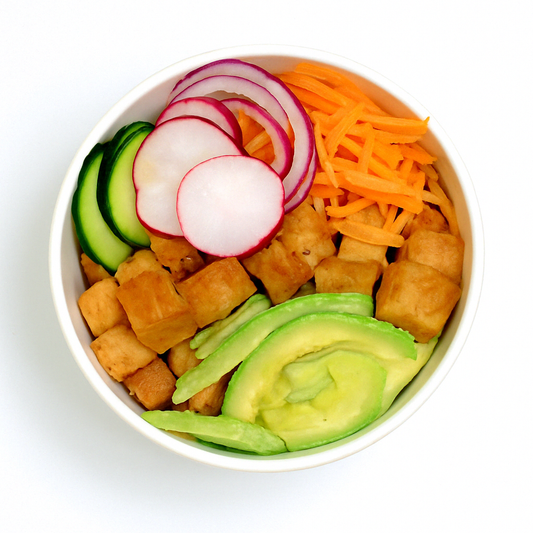 PokeBol de tofu marinado
