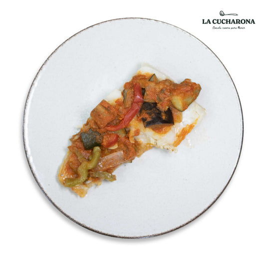 Bacalao con pisto - 250 gr